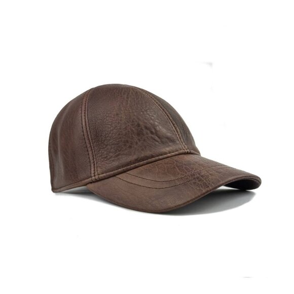 Real Lambskin Leather Ball Cap – Premium Leather Hat | Soft Genuine Leather | - Picture 5 of 6